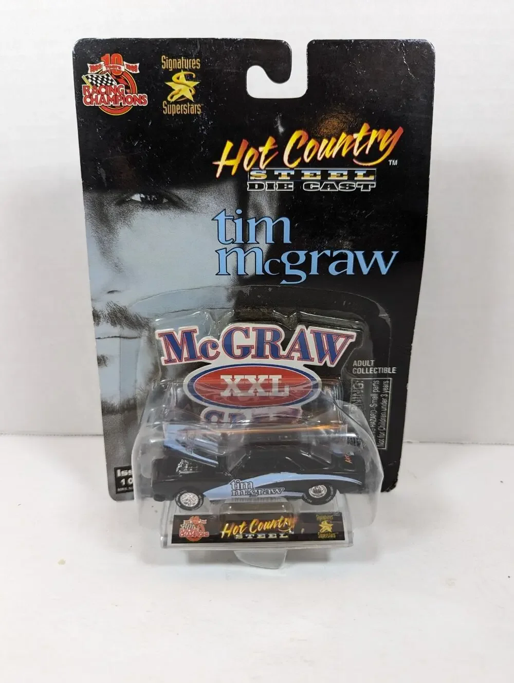 RACING CHAMPIONS HOT COUNTRY STEEL TIM MCGRAW CAMARO #40 1/9,999 LTD ED NIP